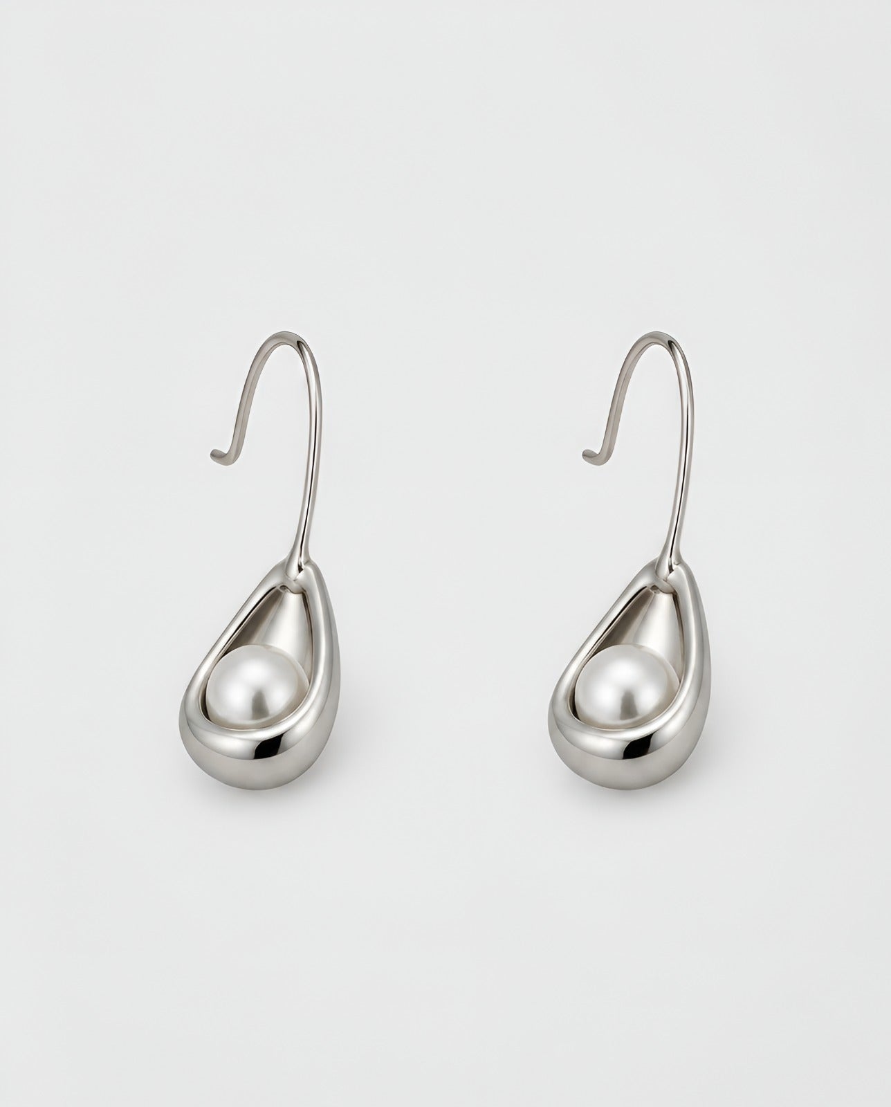 Geometric Arc Drop Earrings