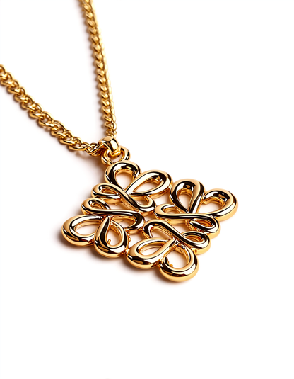 Iridescent Mosaic Heart Pendant Necklace