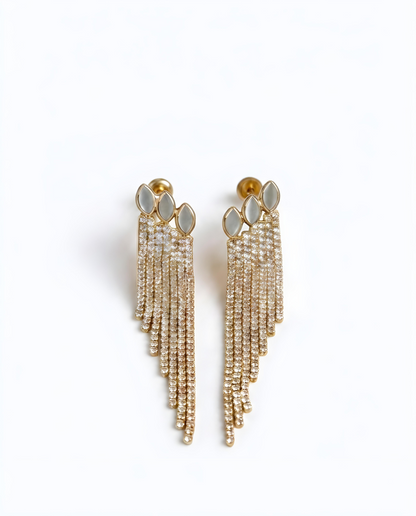 High-Polish Gold Textured Hoop Earrings