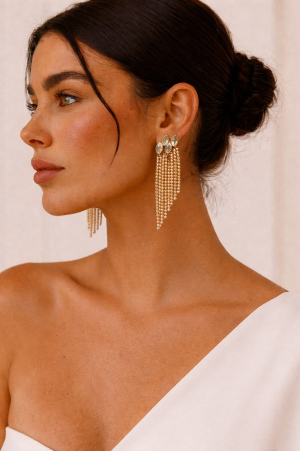 High-Polish Gold Textured Hoop Earrings