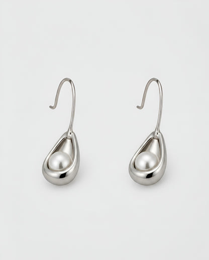 Geometric Arc Drop Earrings