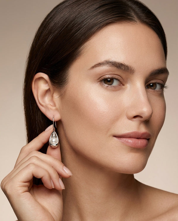 Geometric Arc Drop Earrings